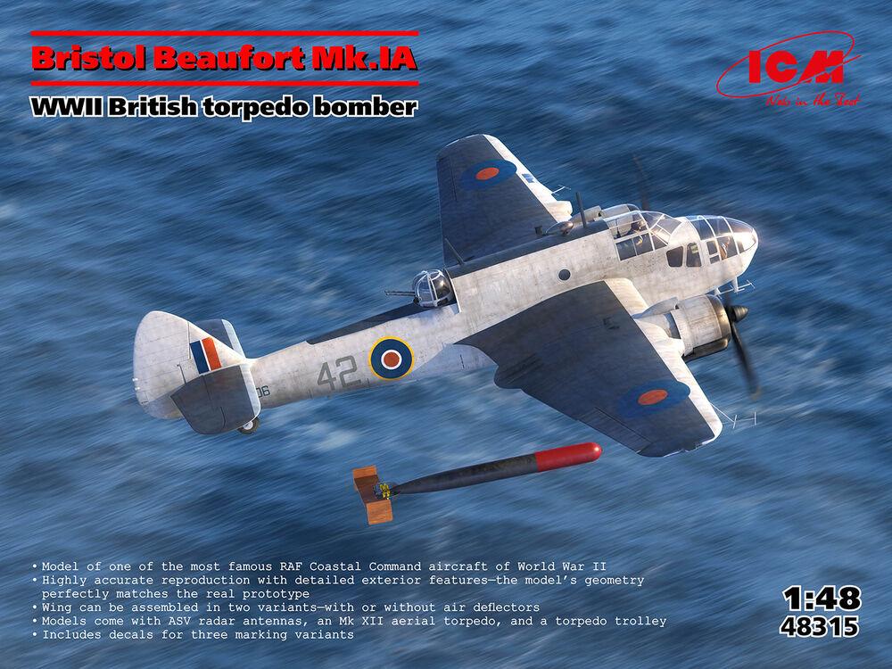 4823044411382 - Bristol Beaufort MkIA - WWII British torpedo bomber