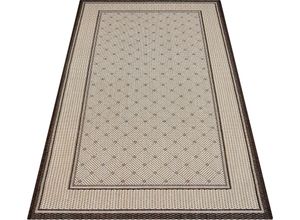 4823057992014 - Teppich ANDAS Faberg Teppiche Gr B L 200 cm x 290 cm 5 mm 1 St braun Esszimmerteppiche Flachgewebe Sisal-Optik mit Bordüre pflegeleicht Scandi