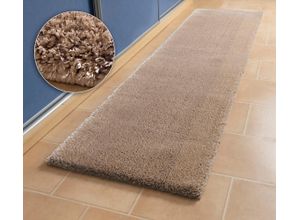 4841808135251 - Hochflor-Läufer GUIDO MARIA KRETSCHMER HOME&LIVING Cosima Teppiche Gr B L 60 cm x 230 cm 30 mm 1 St braun (caramel) Hochflor-Läufer Mikrofaser extra flauschig weich pflegeleicht elegant Läufer Uni