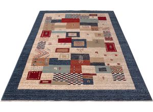 4841808215045 - Teppich HOME AFFAIRE Kayra Teppiche Gr B L 240 cm x 340 cm 10 mm 1 St blau Orientalische Muster Orient-Optik mit Bordüre Kurzflor weich pflegeleicht elegant