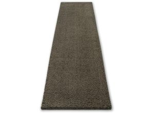 4841808279016 - Hochflor-Läufer ANDAS Ilvi Teppiche Gr B L 80 cm x 500 cm 31 mm 1 St braun Hochflor-Läufer extra flauschig Mikrofaser Läufer Brücke einfarbig weich