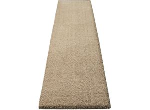 4841808279023 - Hochflor-Läufer ANDAS Ilvi Teppiche Gr B L 80 cm x 500 cm 31 mm 1 St beige (sand) Hochflor-Läufer extra flauschig Mikrofaser Läufer Brücke einfarbig weich