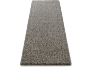 4841808279030 - Hochflor-Läufer ANDAS Ilvi Teppiche Gr B L 80 cm x 500 cm 31 mm 1 St grau (silbergrau) Hochflor-Läufer extra flauschig Mikrofaser Läufer Brücke einfarbig weich
