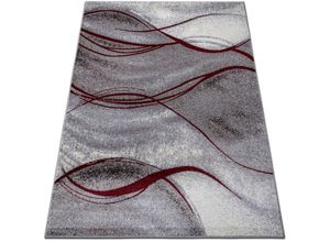 4842190044657 - Teppich HOME AFFAIRE Tritom Teppiche Gr B L 200 cm x 300 cm 9 mm 1 St rot Esszimmerteppiche mit besonders weichem Flor Kurzflor modernes Wellen Muster