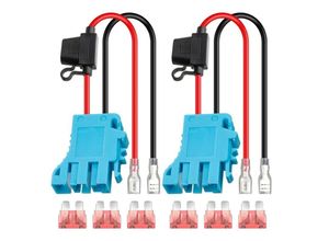 4852419266821 - 2er-Pack 12 awg Kabelbaumstecker für Peg-Perego Volt sla Batterie Aufsitzauto Spielzeug mit Sicherung