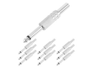 4852419275229 - Tlily - 635mm Mono Verstärker Stecker 1 4 Zoll Männlichen Mono Jack Audio Kabel Stecker Mikrofon 10Pcs