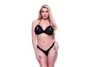 4890808265468 - Peekaboo Bra & Crotchless G-String Set