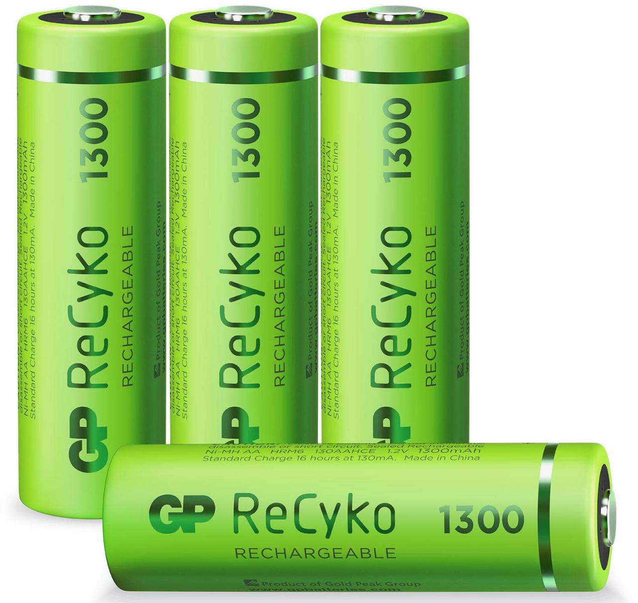 4891199199684 - GP ReCyko+ 4-er Blister AA Mignon Akkus je 1300 mAh NIMH 12 V (ready to use vorgeladen)