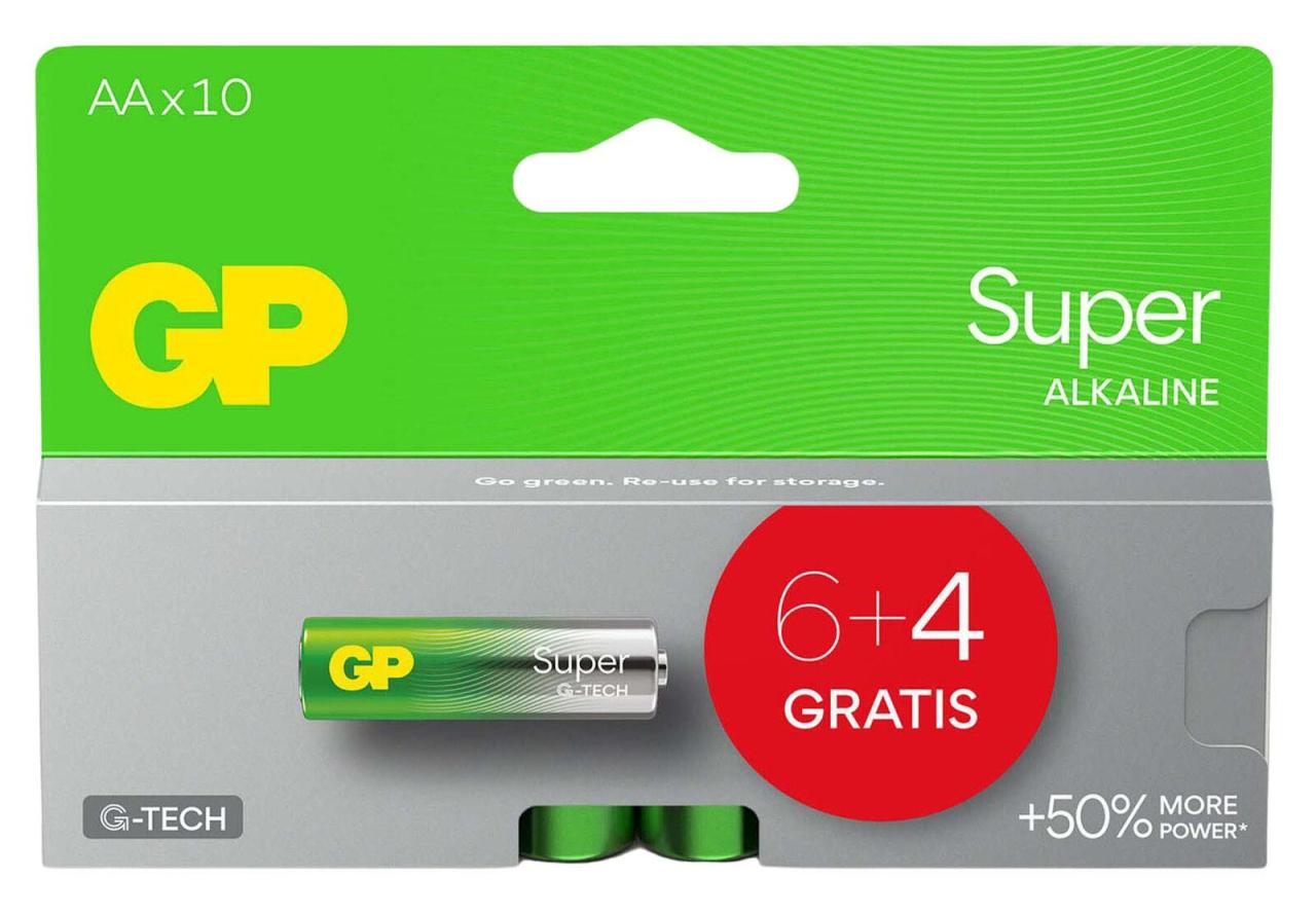 4891199224980 - 6 + 4 GRATIS 6 Batterien SUPER Mignon AA 15 V + GRATIS 4 St