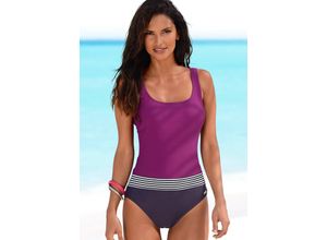 4893865754326 - Große Größen Badeanzug lila-marine Gr48C