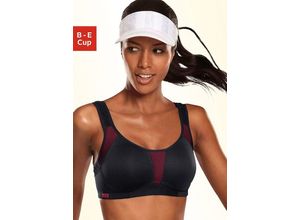 4893958395481 - Große Größen Sport-BH schwarz-pink Gr80B