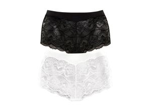 4893962296088 - Große Größen Panty weiß+schwarz Gr40 42