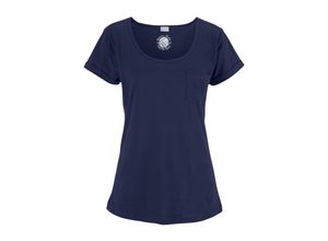 4893962297221 - Große Größen PETITE FLEUR Kurzarmshirt dunkelblau Gr56 58