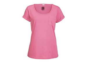 4893962297252 - Große Größen PETITE FLEUR Kurzarmshirt himbeere Gr40 42