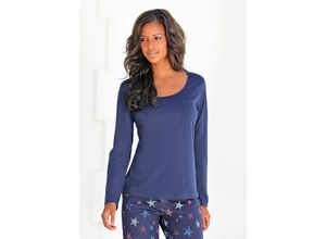 4893962297436 - Große Größen Langarmshirt dunkelblau Gr56 58