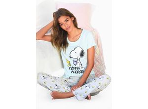 4893962497782 - Große Größen Pyjama mint-grau Gr56 58