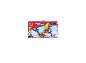 4893998886048 - BB Junior 16-88604 - Spielset - Launch & Race Tower (inkl 2 Fahrzeugen VW+Bugatti)