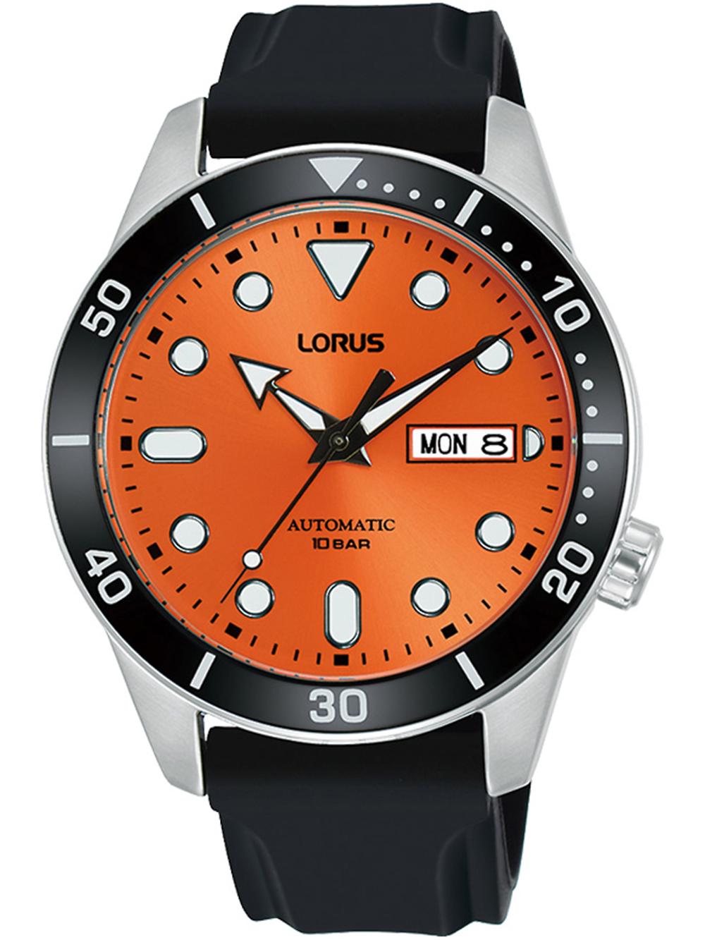 4894138348112 - Automatikuhr LORUS Automatik RL453AX9 Armbanduhren orange (schwarz) Herren Automatikuhren Armbanduhr Herrenuhr Datum bis 10 bar wasserdicht 4894138348112 - Automatikuhr LORUS Automatik RL453AX9 Armbanduhren orange (schwarz) Herren Automatikuhren Armbanduhr Herrenuhr Datum bis 10 bar wasserdicht