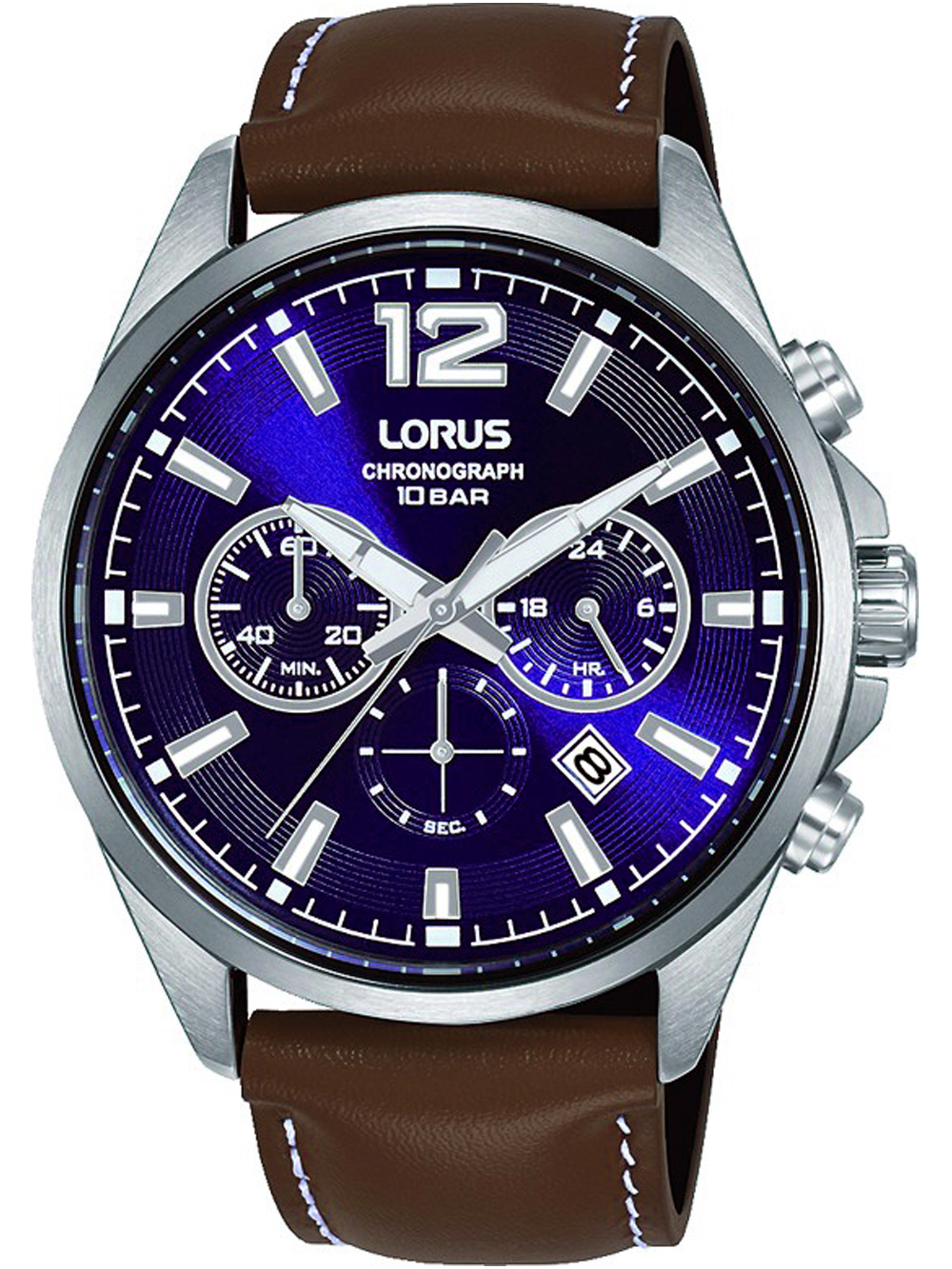 4894138352478 - Chronograph LORUS RT387JX9 Armbanduhren braun Herren Quarzuhren Armbanduhr Quarzuhr Herrenuhr Stoppfunktion Datum