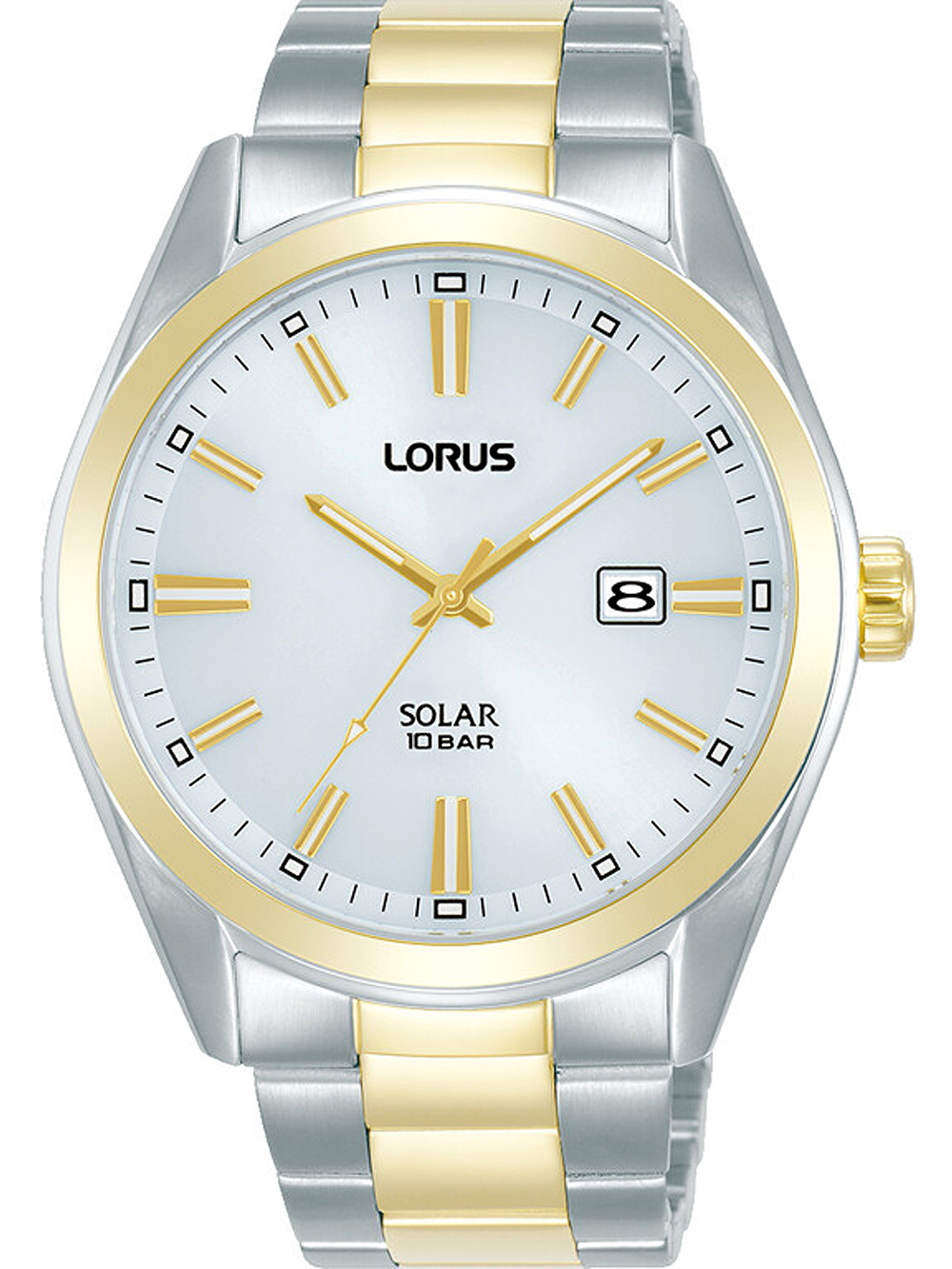 4894138355141 - Solaruhr LORUS RX336AX9 Armbanduhren silberfarben (silberfarben goldfarben) Herren Solaruhren Armbanduhr Herrenuhr Datum