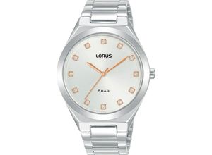 4894138357756 - Quarzuhr LORUS RG201WX9 Armbanduhren silberfarben Damen Quarzuhren Armbanduhr Damenuhr Glitzer Edelstahlarmband