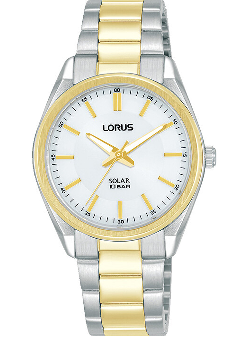 4894138358258 - Solaruhr LORUS RY514AX9 Armbanduhren goldfarben (silbergoldfarben) Damen Solaruhren Armbanduhr Damenuhr Edelstahlarmband