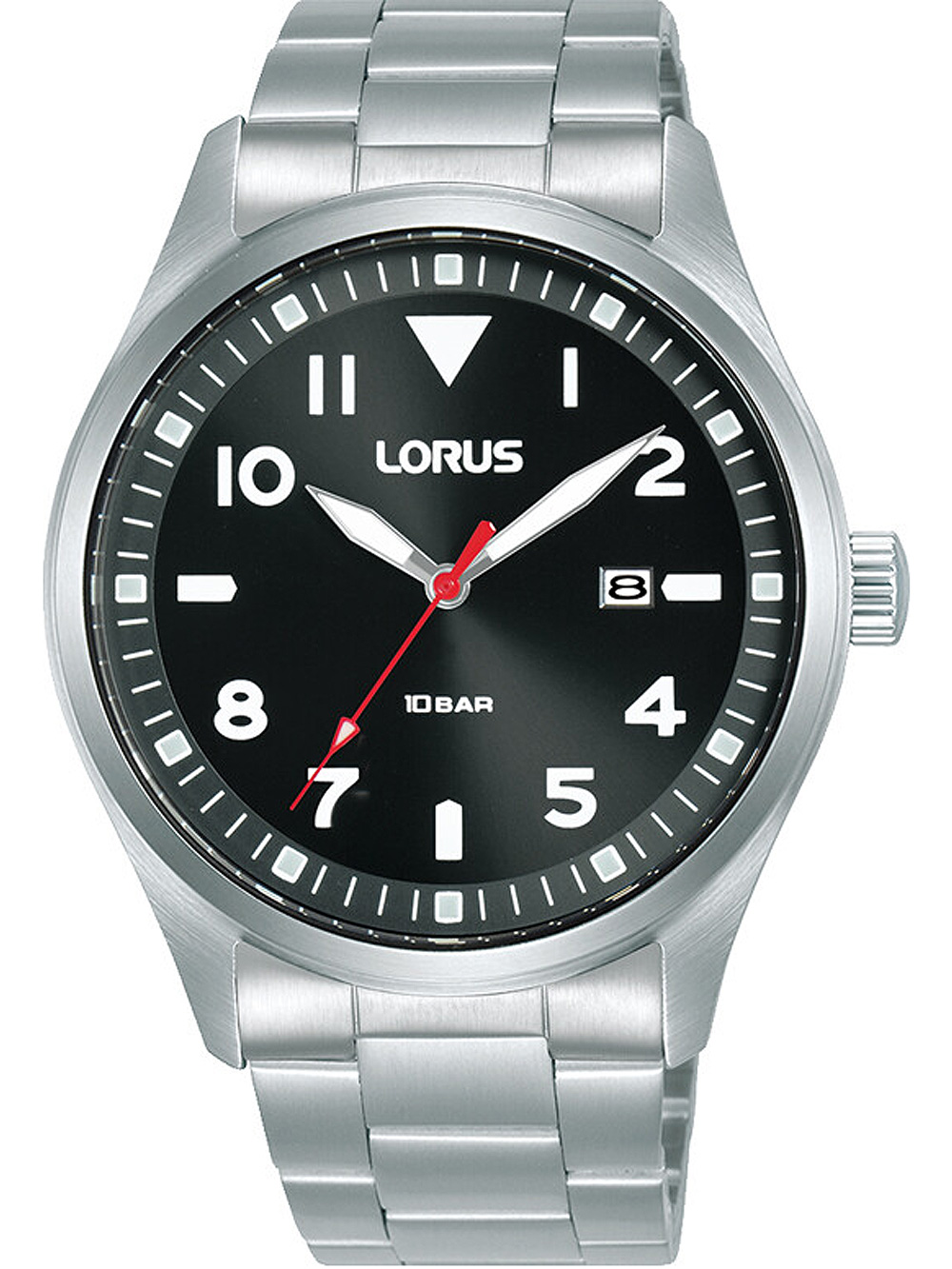 4894138359095 - Quarzuhr LORUS RH923QX9 Armbanduhren silberfarben Herren Quarzuhren Armbanduhr Herrenuhr Edelstahlarmband bis 10 bar wasserdicht