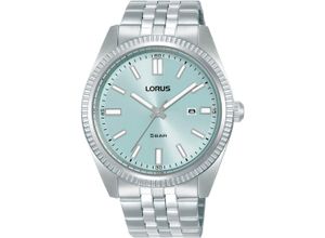 4894138360480 - Quarzuhr LORUS Armbanduhren silberfarben (silberfarben hellblau) Damen Quarzuhren Armbanduhr Herrenuhr Damenuhr Datum Edelstahlarmband