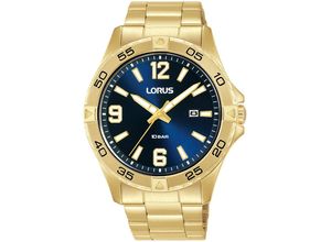 4894138361333 - Quarzuhr LORUS Sports Armbanduhren goldfarben Herren Armbanduhr Herrenuhr Edelstahlarmband analog Tag