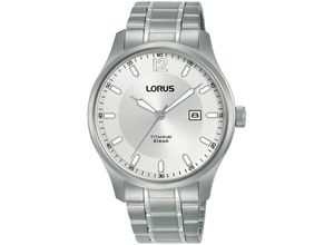 4894138361395 - Quarzuhr LORUS Sports Armbanduhren silberfarben (titansilberfarben weiß) Herren Armbanduhr Damenuhr Herrenuhr analog Tag