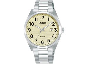 4894138361456 - Quarzuhr LORUS Sports Armbanduhren silberfarben (silberfarben gelb) Herren Armbanduhr Damenuhr Herrenuhr Edelstahlarmband analog Tag