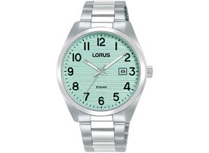 4894138361463 - Quarzuhr LORUS Sports Armbanduhren silberfarben (silberfarben hellblau) Herren Armbanduhr Damenuhr Herrenuhr Edelstahlarmband analog Tag