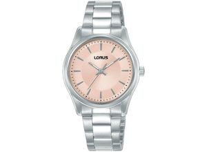 4894138361784 - Quarzuhr LORUS Classic Armbanduhren silberfarben (silberfarben rosé) Damen Armbanduhr Damenuhr Edelstahlarmband analog