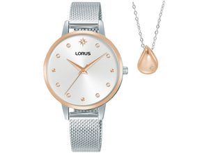 4894138362071 - Quarzuhr LORUS Classic Armbanduhren silberfarben Damen Armbanduhr Damenuhr Edelstahlarmband Ideal auch als Geschenk