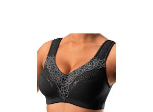 4894412001054 - Große Größen Doppelpack Entlastungs-BHs mit Spitze schwarz+weiß Gr95D