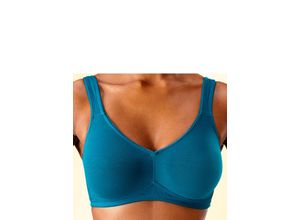 4894412003713 - Große Größen Doppelpack Basic-BHs ohne Bügel petrol+weiß Gr80C 4894412003713 - Große Größen Doppelpack Basic-BHs ohne Bügel petrol+weiß Gr80C