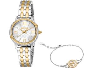 4894626233579 - Quarzuhr JUST CAVALLI TIME Fidenza JC1L276M0085 Armbanduhren goldfarben (silberfarben goldfarben) Damen Quarzuhren