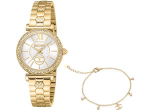 4894626234019 - Quarzuhr JUST CAVALLI TIME Varenna JC1L273M0055 Armbanduhren goldfarben Damen Quarzuhren