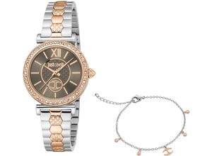 4894626234057 - Quarzuhr JUST CAVALLI TIME Varenna JC1L273M0095 Armbanduhren goldfarben (silberfarben roségoldfarben) Damen Quarzuhren