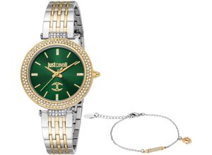 4894626234132 - Quarzuhr JUST CAVALLI TIME Savoca JC1L274M0085 Armbanduhren goldfarben (silberfarben goldfarben) Damen Quarzuhren