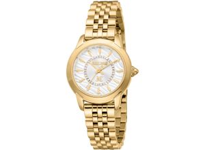 4894626264658 - Quarzuhr JUST CAVALLI TIME Animalier Armbanduhren goldfarben (goldfarben silberfarben) Damen Armbanduhr Damenuhr Kristallsteine