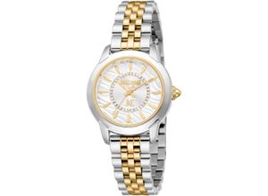 4894626264689 - Quarzuhr JUST CAVALLI TIME Animalier Armbanduhren goldfarben (silbergoldfarben silberfarben) Damen Armbanduhr Damenuhr Kristallsteine