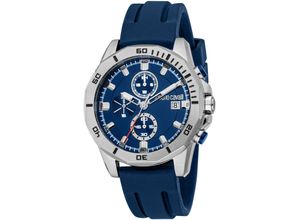 4894626266027 - Chronograph ROBERTO CAVALLI Uomo Sport III Armbanduhren blau (dunkelblau dunkelblau) Herren Quarzuhr Armbanduhr Herrenuhr Silikonarmband analog Tag