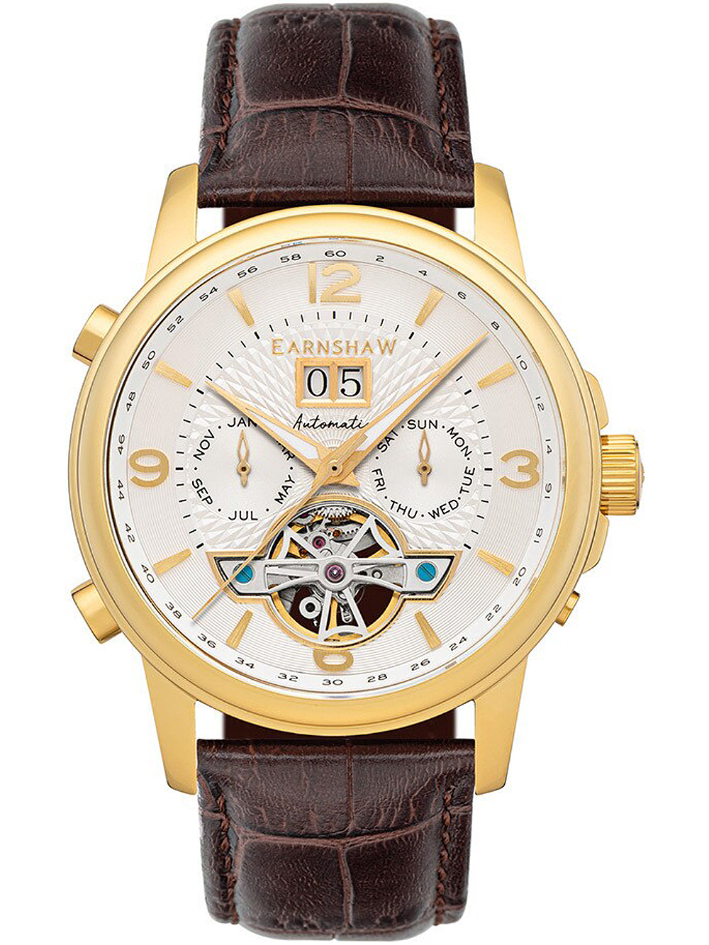 4894664162763 - ES-8177-08 Marylebone Grand Date Open Heart Herrenuhr 42mm