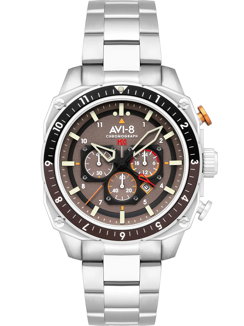 4894664201844 - AV-4100-33 Herrenuhr Hawker Hunter Dual Time Chronograph 43mm 5ATM