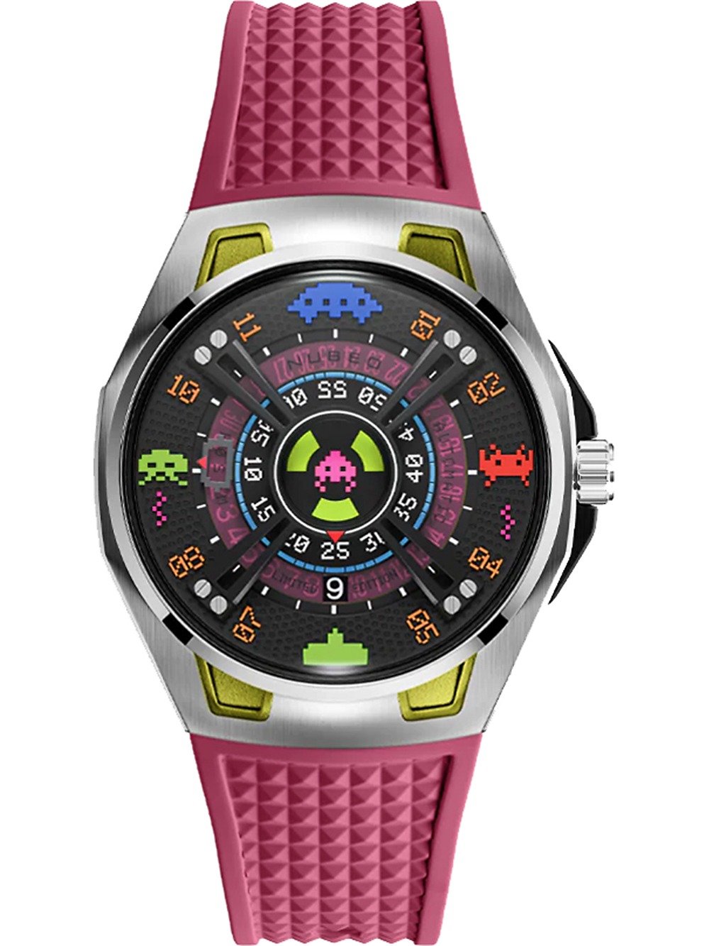 4894664209239 - NB-6099-SI-02 Herrenuhr Space Invaders Limited Edition Automatik 44mm 5ATM