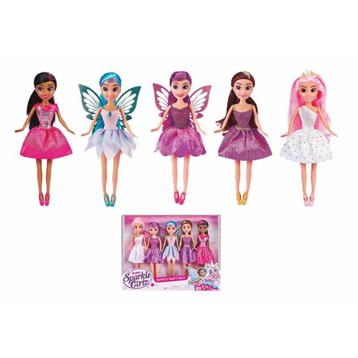 4894680029064 - Puppen Set Sparkle Girlz 5 Stücke 25 cm Prinzessin