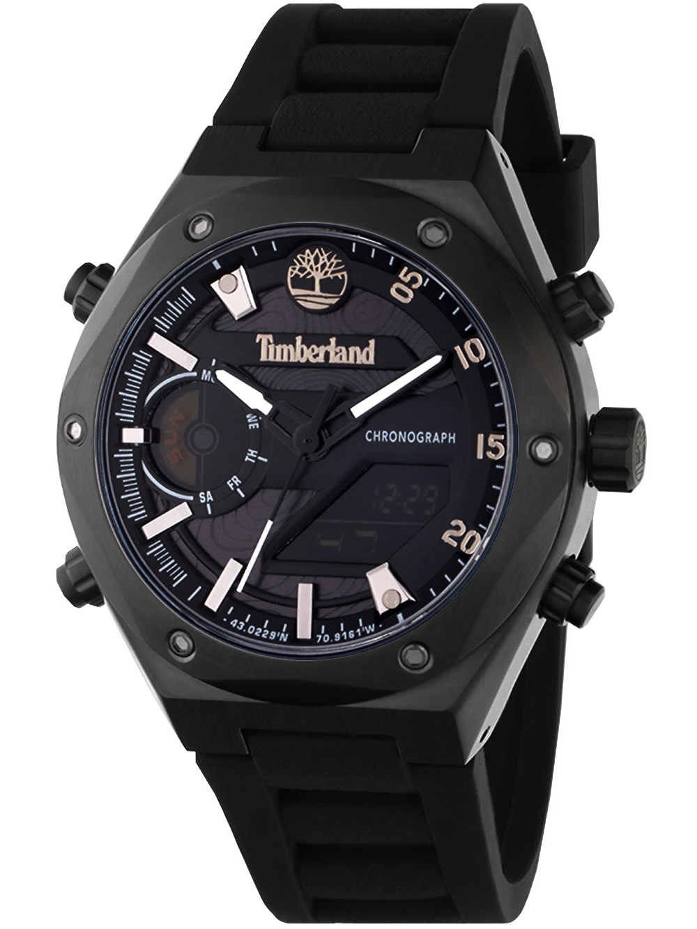 4894816062330 - Chronograph TIMBERLAND ABBOTVILLE TDWGP2231401 Armbanduhren schwarz Herren Quarzuhren