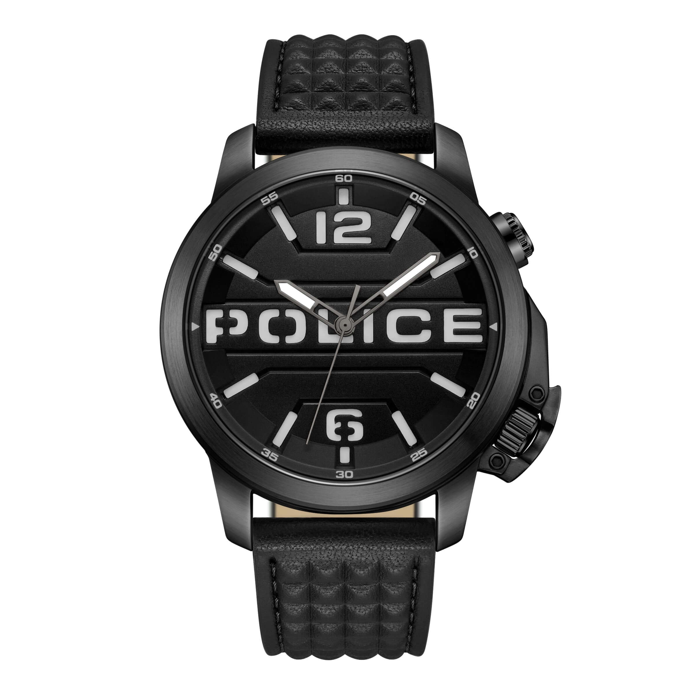 4894816127909 - Herren Armbanduhr Leder Schwarz 42mm Chronograph Automatik Herrenuhr Handgelenk Uhr