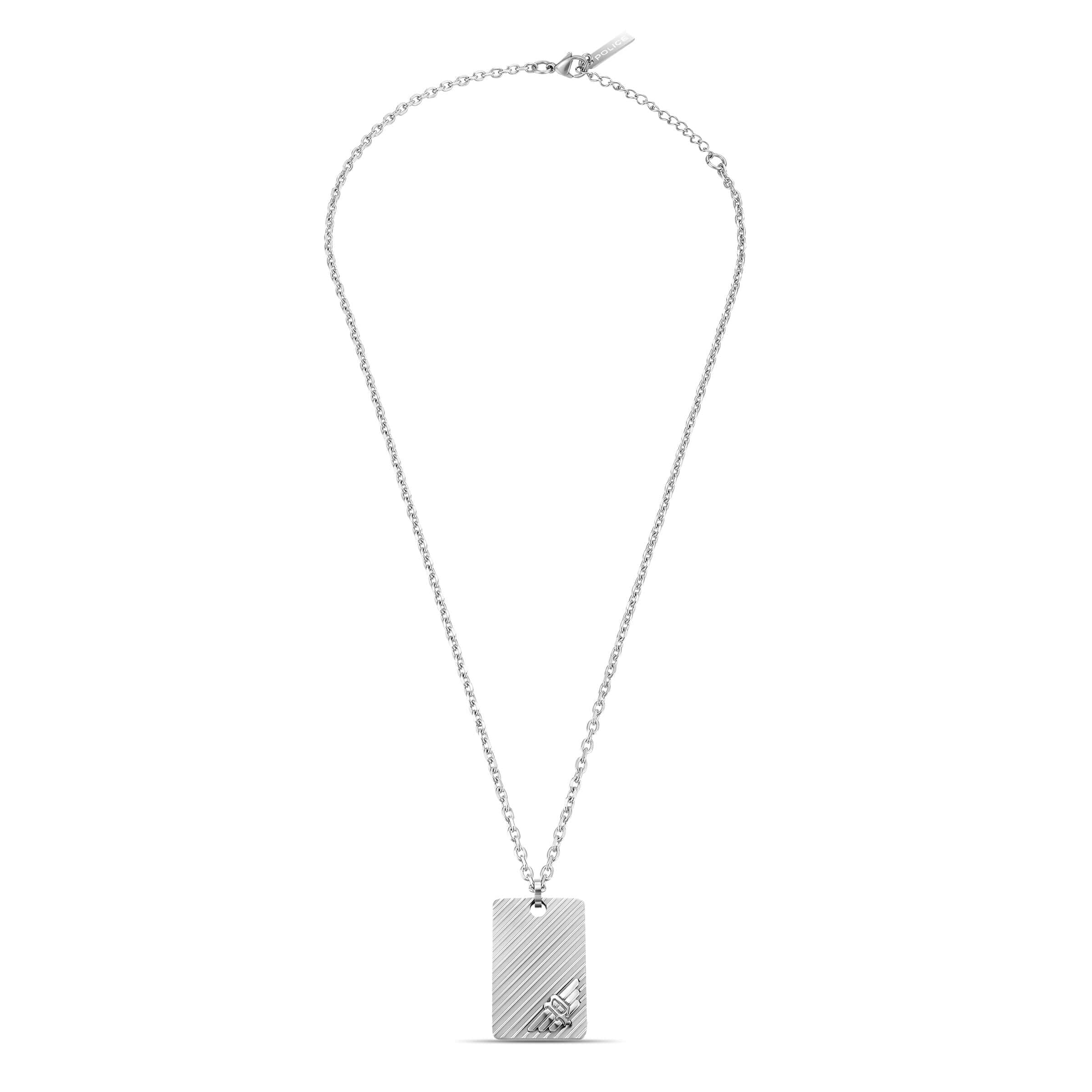4894816131609 - Herren Kette Halskette Silber Edelstahl Herrenkette mit Anhänger Halskette Silber Kette Anhänger